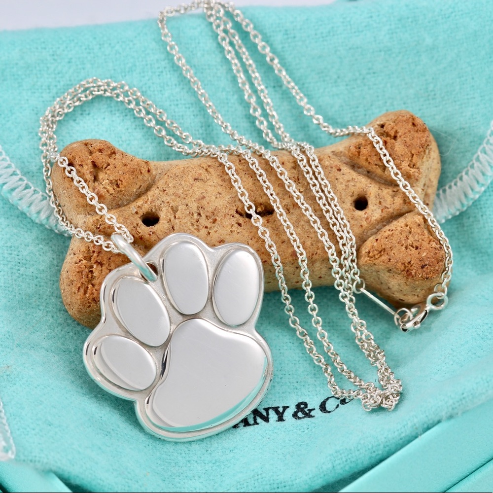 Tiffany & co. 1999 Dog paw necklace.